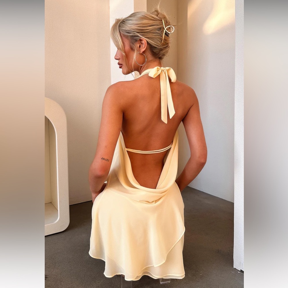Thats So Fetch Yellow Cello Dress Size-2 - Picture 6 of 6